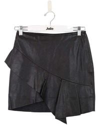 Ba&sh - Jupes Mini jupe en cuir - Lyst