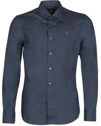 G-Star RAW Overhemd Lange Mouw Dressed Super Slim Shirt Ls - Blauw