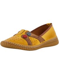 Ferragamo Leer Loafers Verfraaid Met Strik in het Naturel Dames Schoenen voor voor Platte schoenen voor Loafers en mocassins 