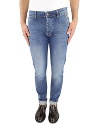 Roy Rogers Denim Straight Jeans P22rru006d0210028 in het Blauw Dames Kleding voor voor heren Jeans voor heren Jeans met rechte pijp Bespaar 56% 