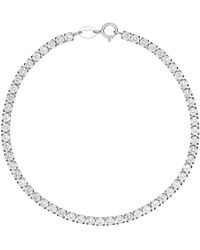 Cleor - Bracelets Bracelet en argent 925/1000 et zircon - Lyst