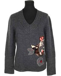 KENZO - Pull Pull en laine gris - Lyst