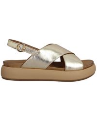 Inuovo - Sandales 96005 Cuir Gold - Lyst