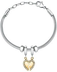 Morellato - Bracelets Bracelet en acier et cristal - Lyst