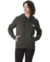 Von Dutch - Sweat-shirt Sweat zippé à capuche avec print et patch devant Rug - Lyst