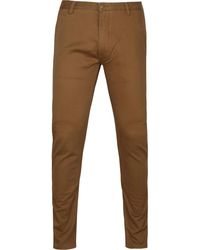pantalons en chinos voor Casual broeken Dockers Broek Alpha Stretch British Khaki in het Naturel voor heren Heren Kleding voor voor Broeken 