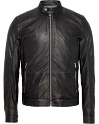 Calvin Klein J30J307432 MURUS LEATHER MOTO femmes Veste en Noir