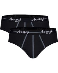Sloggi - Slips Slip Paquet de 2 Start midi C2P box - Lyst