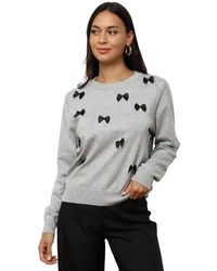 La Modeuse - Pull Pulls pour - Gris clair - Lyst