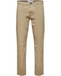 SELECTED Pantalon coton biologique slim NEW MILES Pantalon - Neutre