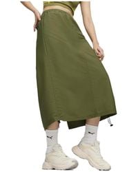 PUMA - Jupes DARE TO MIDI WOVEN SKIRT - Lyst