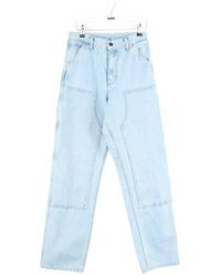 Carhartt - Jeans Jean droit en coton bleu - Lyst