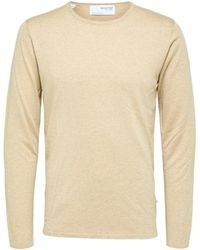 SELECTED - Pull Rocks Knit Crew Neck Kelp - Lyst