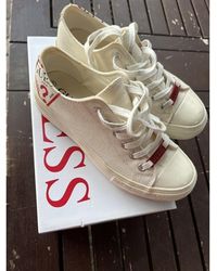Guess - Baskets Basses Baskets Plateforme Toile - Lyst