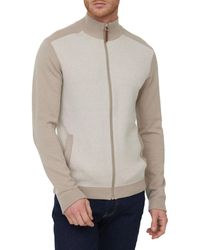 Lee Cooper - Pull Gilet CEKO Taupe - Lyst