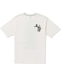 Volcom - T-shirt Camiseta Skate Vitals Simon Bannerot - Off White - Lyst