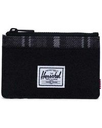 Herschel Supply Co. - Portefeuille Carteira Oscar RFID Black/Grayscale Plaid - Lyst