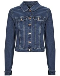 Vero Moda - Spijkerjack Vmluna Ls Slim Dnm Jacket Mix Ga Noos - Lyst
