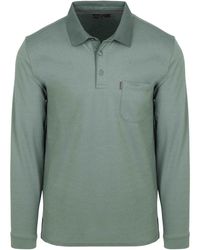 CASA MODA - Polo Polo Manches Longues Structure - Lyst