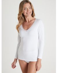 Daxon - Maillots de corps by - Lot 2 chemises chaudes manches longues - Lyst