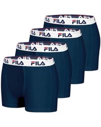 Fila - Boxers Lot de 4 Boxers 5016 coton couleur Navy - Lyst