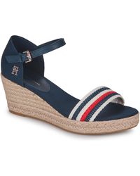 Tommy Hilfiger - Sandalen Mid Wedge Corporate - Lyst