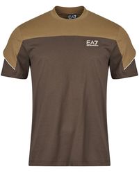 EA7 - T-Shirt Korte Mouw Train Athletic Colour Block Tee - Lyst