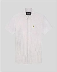 Lyle & Scott - Overhemd Lange Mouw Sw2213V Short Sleeve Shirt-X334 Cove - Lyst