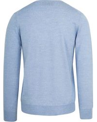 Suitable - Sweat-shirt Pull-over Col-V En Laine Bleu Clair - Lyst