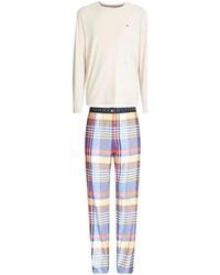 Calvin Klein - Pyjamas / Chemises de nuit Ensemble pyjama en flanelle Tommy Hilfiger R - Lyst