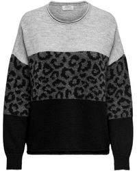 ONLY - Pull Onljade Animal Ls O-Neck Noos Knt 15294969 - Lyst