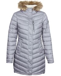 Superdry Donsjas Chevron Faux Fur Super Fuji - Grijs