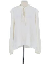 Maje - Blouses Blouse En Coton Blanche - Lyst