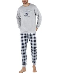 Admas Pyjama's / Nachthemden Laten We Broek En Top Pyjama Stay - Grijs