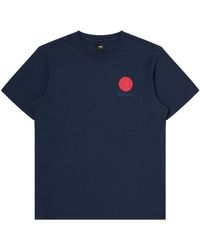 Edwin - T-shirt Japanese Sun T-Shirt - Navy Blazer - Lyst