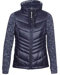 Superdry Donsjas Sd Storm Shine Ziphood - Blauw