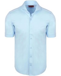 Suitable - Chemise Chemise Manches Courtes Erik Sorona Bleu Clair - Lyst