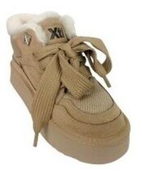 Xti - Baskets Montantes Bottines Taupe Pour Femmes 144338 - Lyst