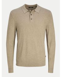 Jack & Jones - Polo 12259650 WILLIAM POLO-GREIGE MELANGE - Lyst