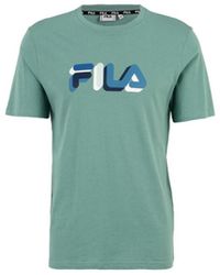 Fila - T-shirt T-SHIRT BLUNK REGULAR GRAPHIC VERT - Lyst