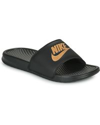 nike slippers met tasje