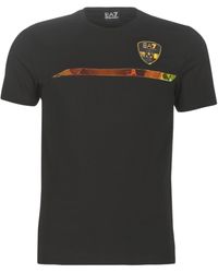 EA7 Train Soccer T Shirt - Black