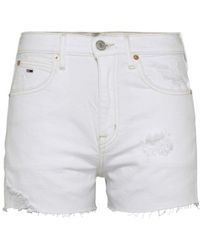 Tommy Hilfiger - Short Short en jean Ref 59722 1ce Blanc - Lyst