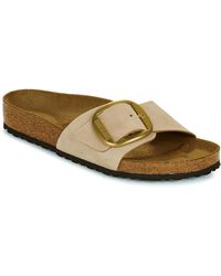 Birkenstock - Pantoffeln Madrid Big Buckle Lenb Sandcastle - Lyst