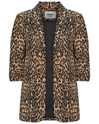 ONLY - Giacca Onlelly 3/4 Life Blazer Aop - Lyst