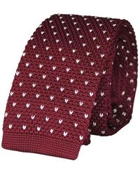 Chapeau-Tendance - Cravates et accessoires Cravate tricot à pois - Lyst
