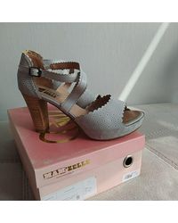 Mam'Zelle - Sandales Nu-pieds - Cuir - Gris Perle - MAM'ZELLE - Lyst