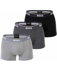 BOSS - Caleçons Caleçon Paquet de 3 Trunk 3P Power - Lyst