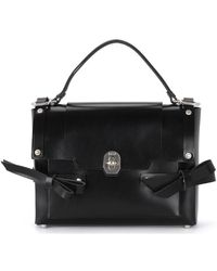 Niels Peeraer Modello Bow Black Leather Bag Women's Shoulder Bag In Black