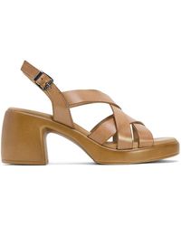 Porronet - Sandales SANDALIAS DE PIEL CON TACÓN HADA 3042 TAUPE - Lyst